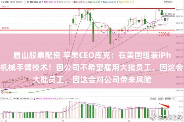 眉山股票配资 苹果CEO库克：在美国组装iPhone的前提是有机械手臂技术！因公司不希望雇用大批员工，因这会对公司带来风险