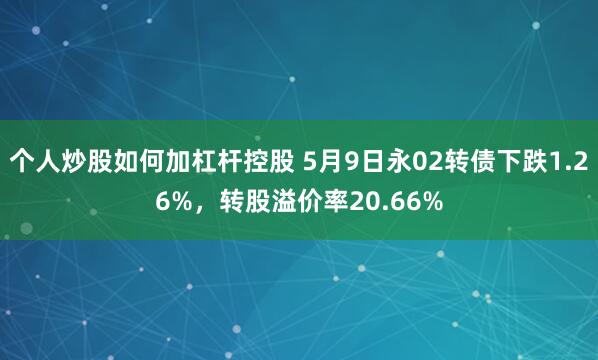 个人炒股如何加杠杆控股 5月9日永02转债下跌1.26%，转股溢价率20.66%