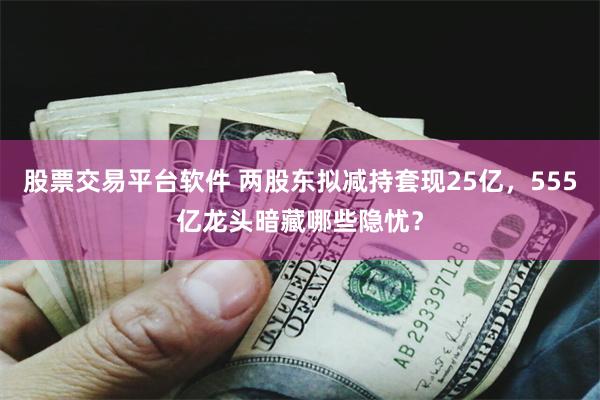 股票交易平台软件 两股东拟减持套现25亿，555亿龙头暗藏哪些隐忧？